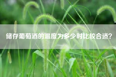 儲(chǔ)存葡萄酒的溫度為多少時(shí)比較合適？